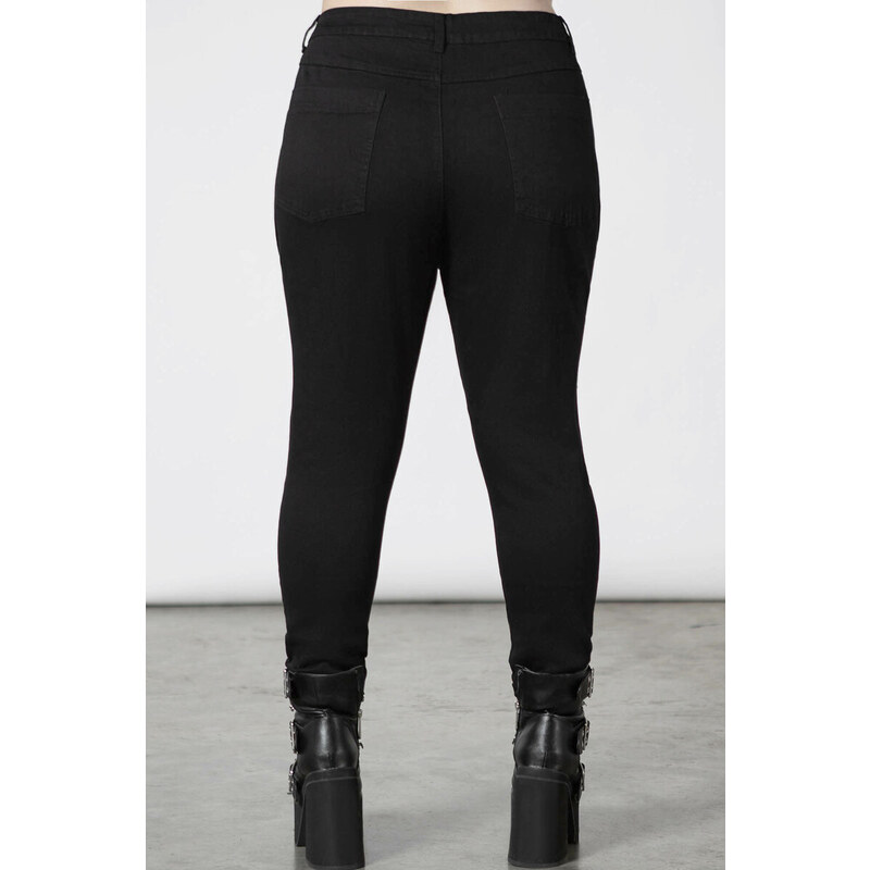 Pantalon pour femmes KILLSTAR - Ravens Cross jeans - Noir - KSRA004662