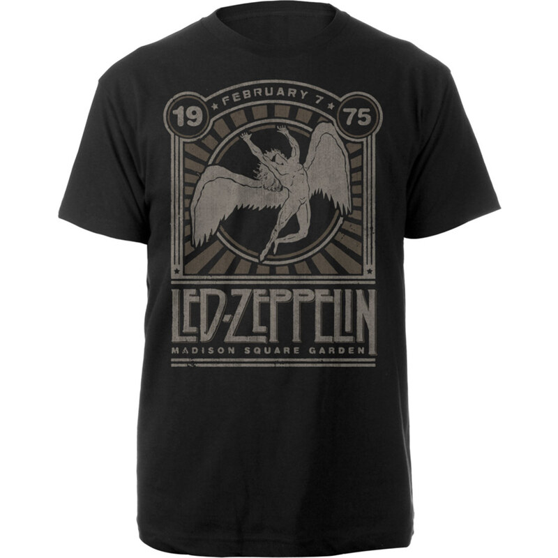 Tee-shirt métal pour hommes Led Zeppelin - Madison Square Garden 1975 Event - NNM - RTLZETSBMAD