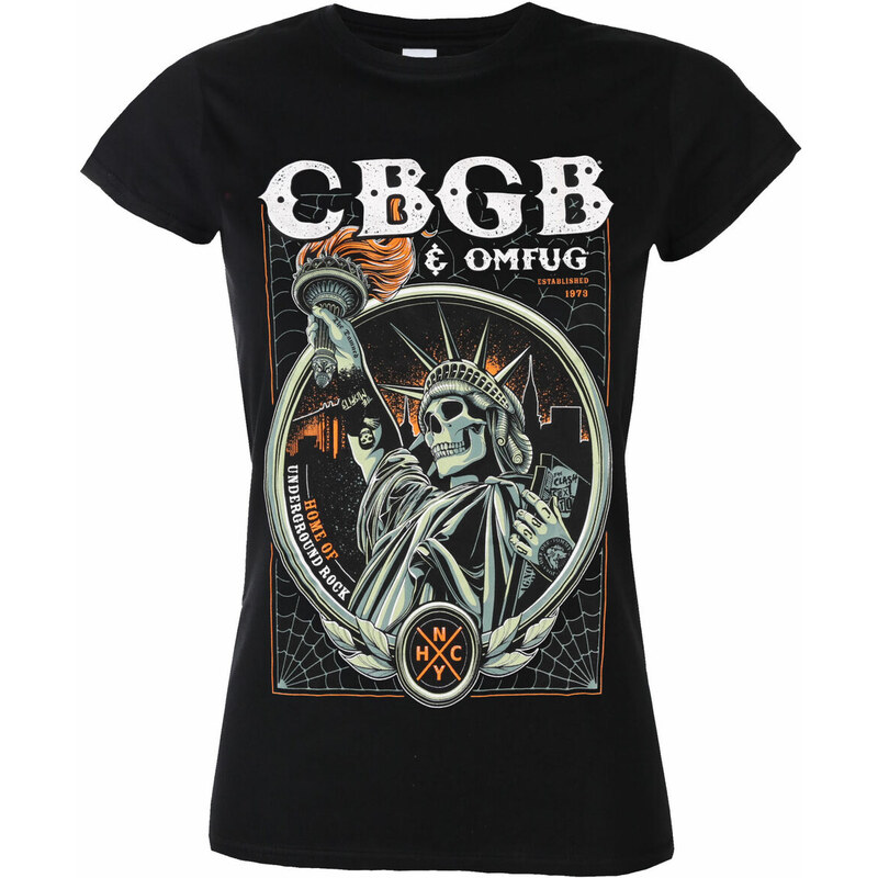 Tee-shirt métal pour femmes CBGB - Liberty - ROCK OFF - CBGBTS03LB