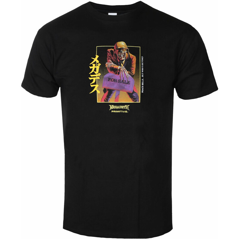Tee-shirt métal pour hommes Megadeth - Peace Sells - PRIMITIVE - papho2115-blk