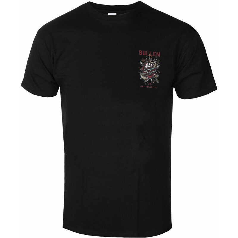 T-shirt hardcore pour hommes - FLORAL SERPENT - SULLEN - SCM3983_BK