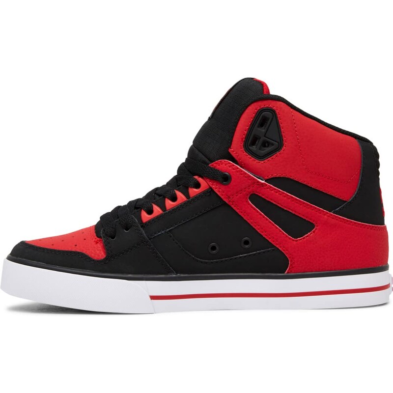DC Shoes Homme Pure Basket, Fiery Red/White/Black, 46 EU