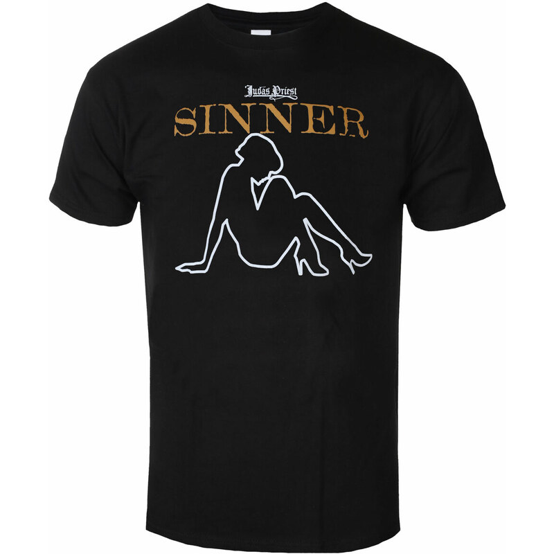 Tee-shirt métal pour hommes Judas Priest - Sin After Sin Sinner Slogan - ROCK OFF - JPTEE23MB