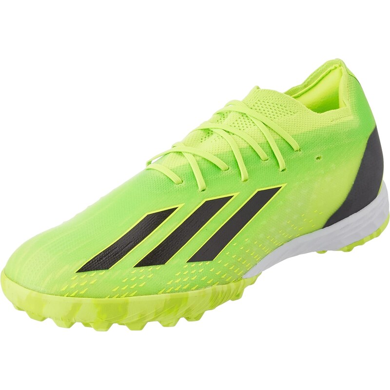 Adidas Mixte X SPEEDPORTAL.1 TF Sneaker, Green/Core Black/Solar Yellow, Numeric_46 EU