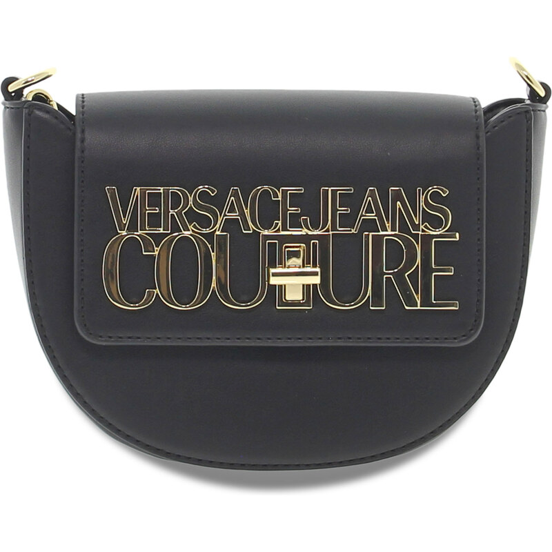 Sac bandoulière Versace Jeans Couture JEANS COUTURE LOGO LOCK RANGE L SKETCH 5 BAGS SMOOTH en nappa noir