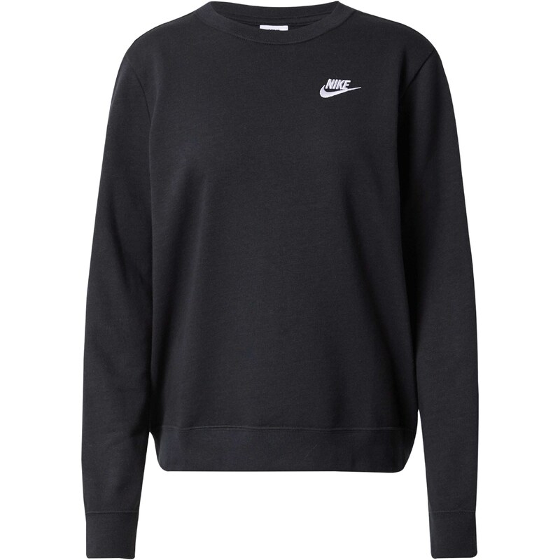 Nike Sportswear Sweat-shirt 'Club Fleece' noir / blanc