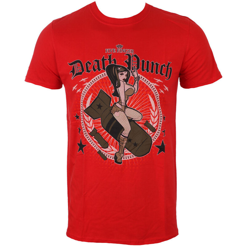 Tee-shirt métal pour hommes Five Finger Death Punch - Bomber Girl - ROCK OFF - FFDPTS06MR