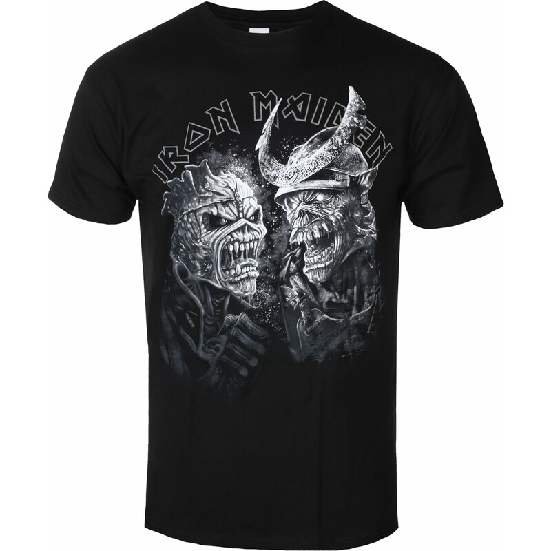 Tee-shirt métal pour hommes Iron Maiden - Senjutsu Large Grayscale Heads - ROCK OFF - IMTEE152MB