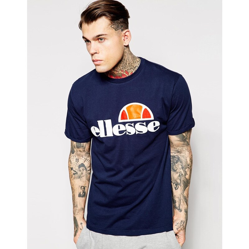 Ellesse - T-shirt avec logo classique - Bleu