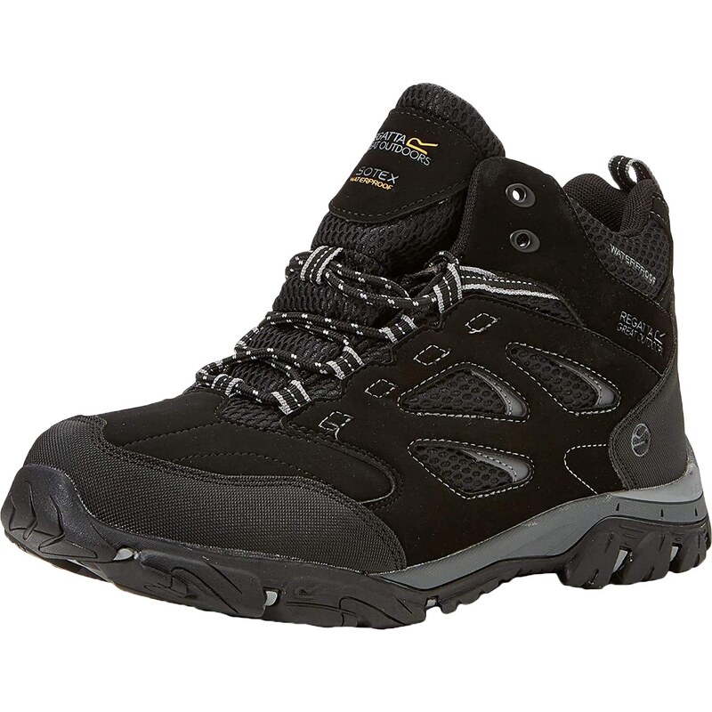Regatta Holcombe IEP Mid, Chaussures de Randonnée Hautes homme - Black (Black/Granite 9v8), 47 EU (12 UK)