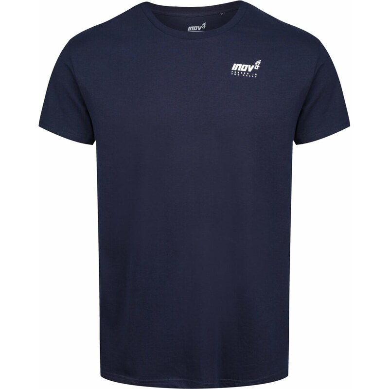 Hommes t-shirt INOV-8 Cotton Tee "Forgé" M bleu