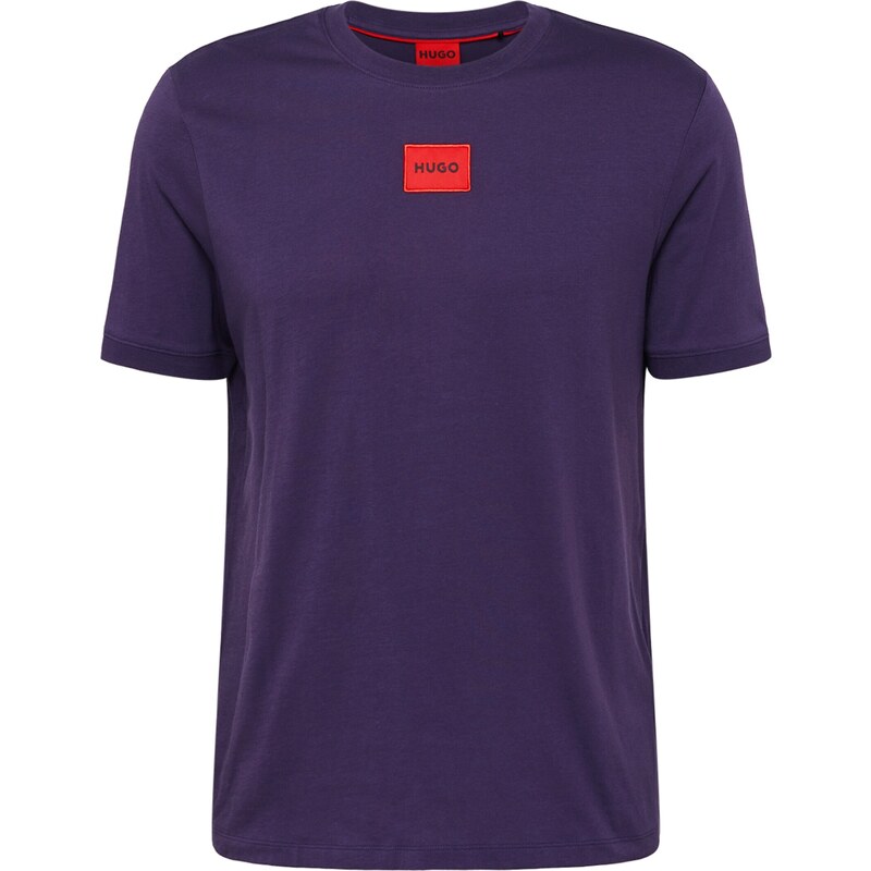 HUGO Red T-Shirt 'Diragolino212' violet foncé / rouge