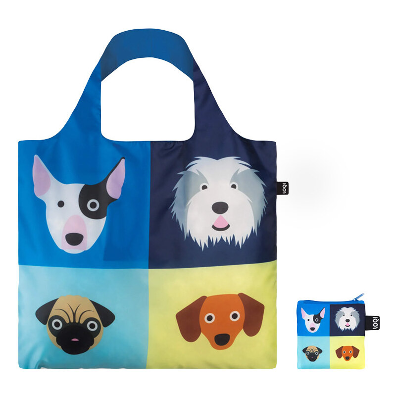 Loqi STEPHEN CHEETHAM Dogs Recycled Bag