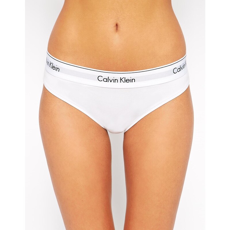 Calvin Klein - Modern Cotton - Slip taille basse en coton - Blanc