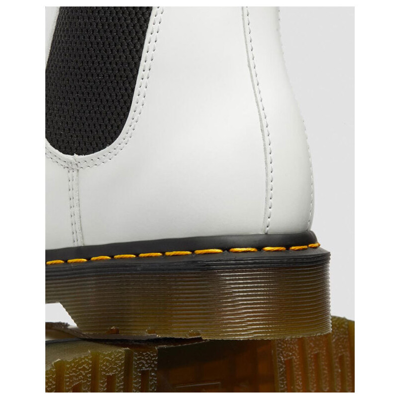 Dr. Martens 2976 Yellow Stich Smooth Leather Chelsea Boots