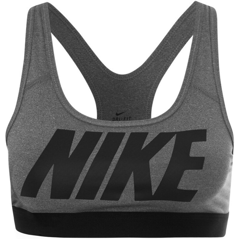 Nike Pro Classic Logo - Brassière de sport - gris foncé
