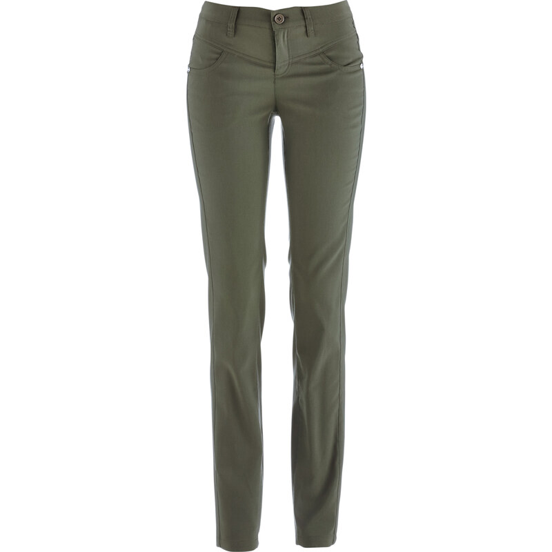 bpc bonprix collection Pantalon extensible amincissant, droit vert femme - bonprix