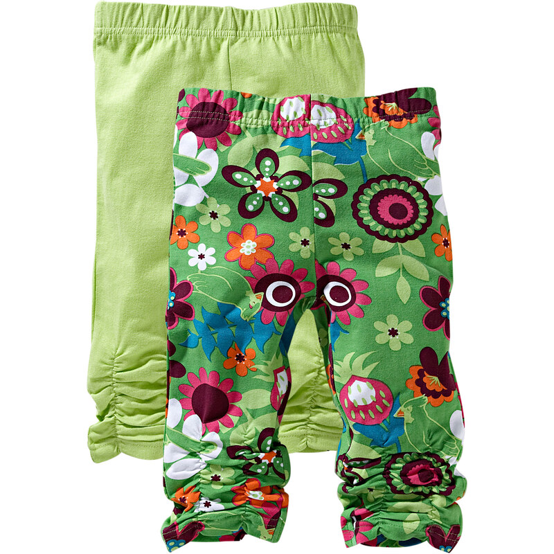 bpc bonprix collection Lot de 2 leggings vert enfant - bonprix