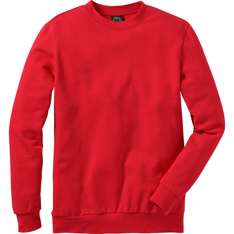bpc bonprix collection Sweat-shirt Regular Fit rouge manches longues homme - bonprix
