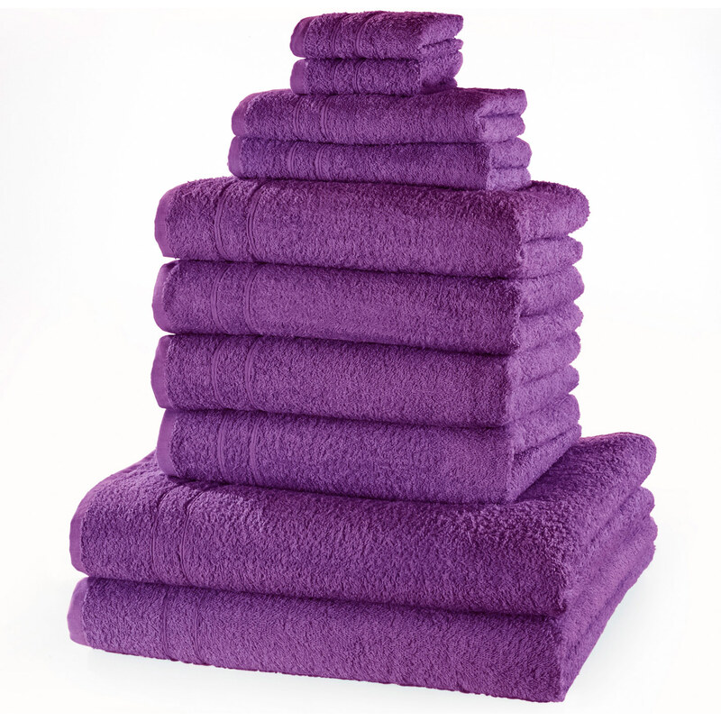 bpc living Serviettes de toilette New Uni (Ens. 10 pces.) violet maison - bonprix