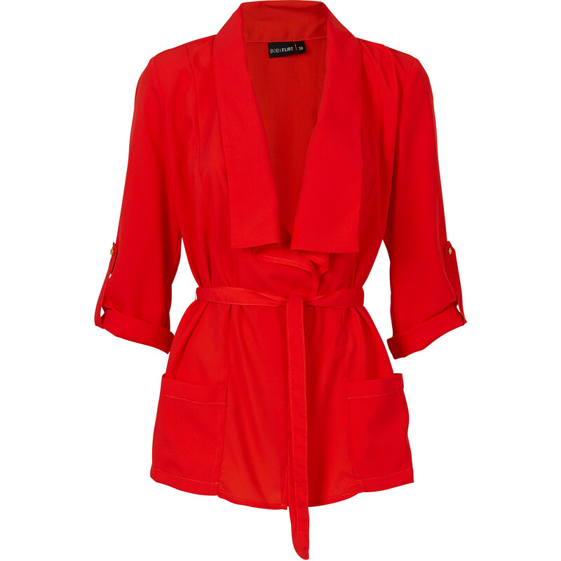 BODYFLIRT Veste-blouse rouge femme - bonprix