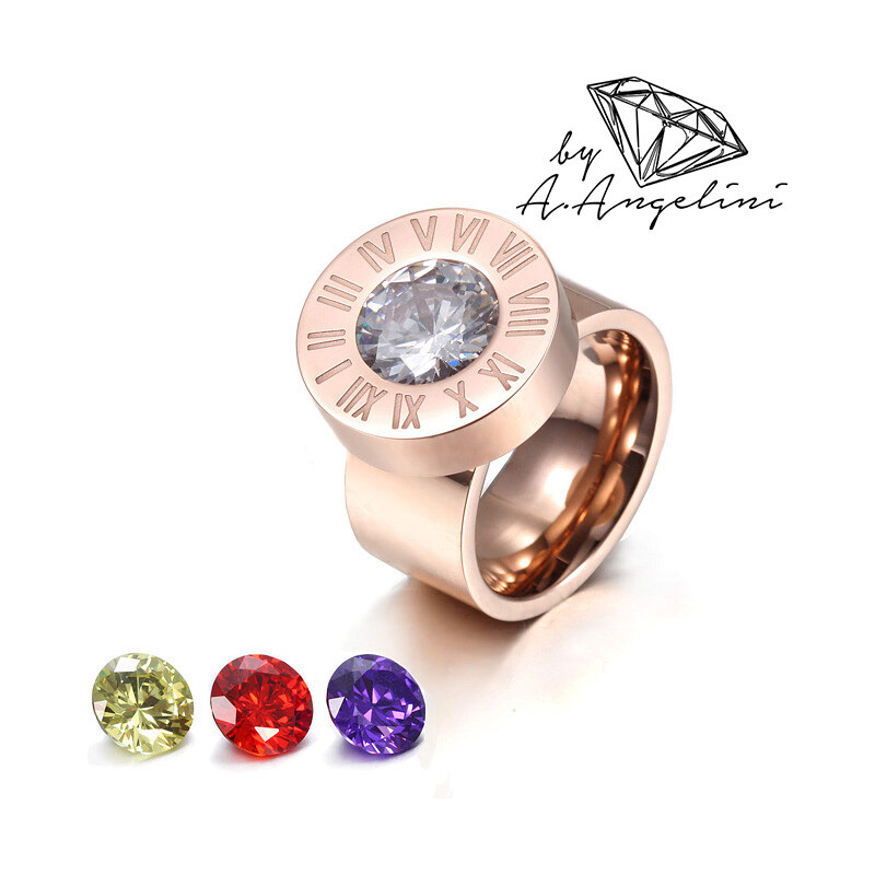 Bague A.Angelini avec strass changeable