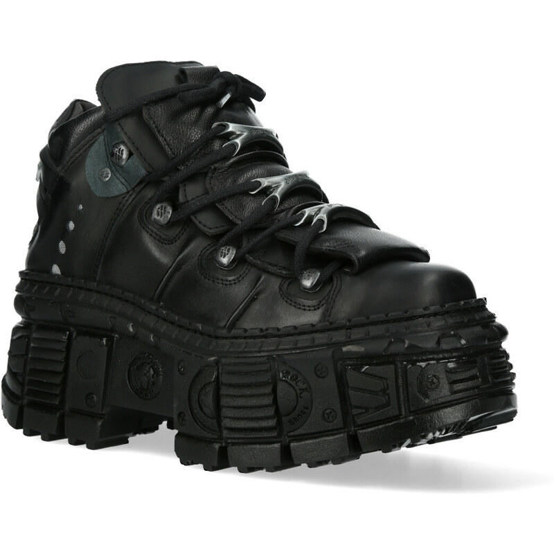 Chaussures NEW ROCK - BLACK CRUST, BLACK NAME, TANK - M.WALL106-S12