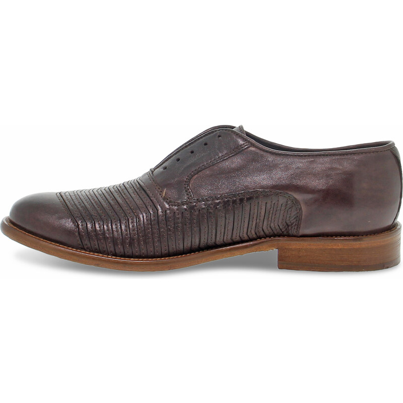 Chaussures à lacets Guidi Calzature STILE INGLESE en cuir brun foncé