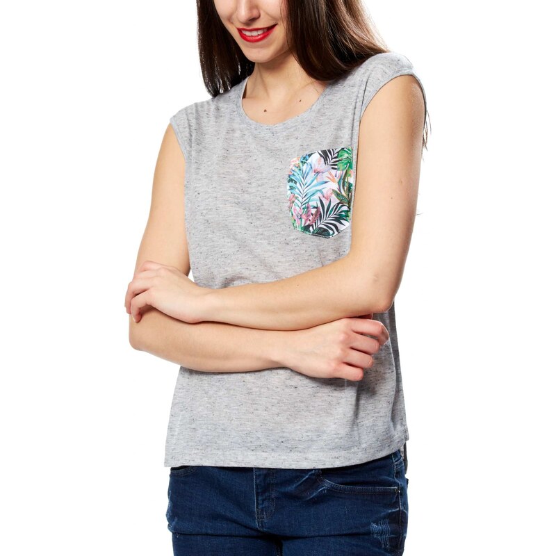 Kiabi Tee-shirt sans manches avec poche imprimée