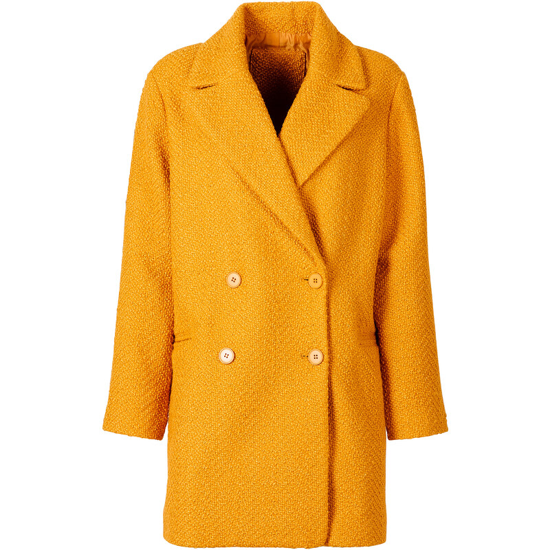 RAINBOW Manteau court oversize orange manches longues femme - bonprix
