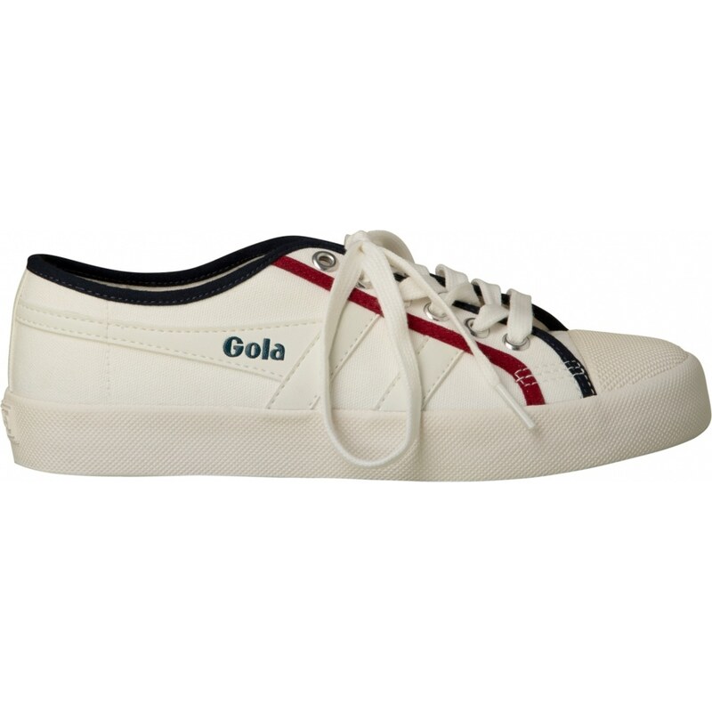 Gola Coaster Smash Sneakers en Blanc Cassé et Bleu Marine