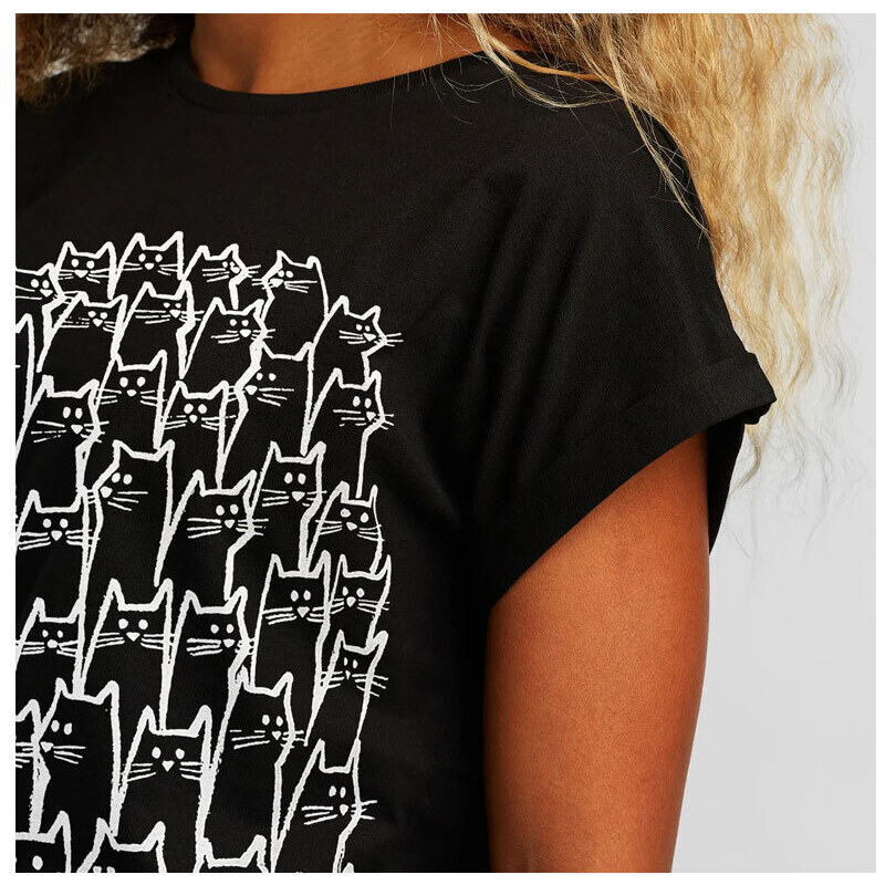 Dedicated T-shirt Visby Cat Crowd