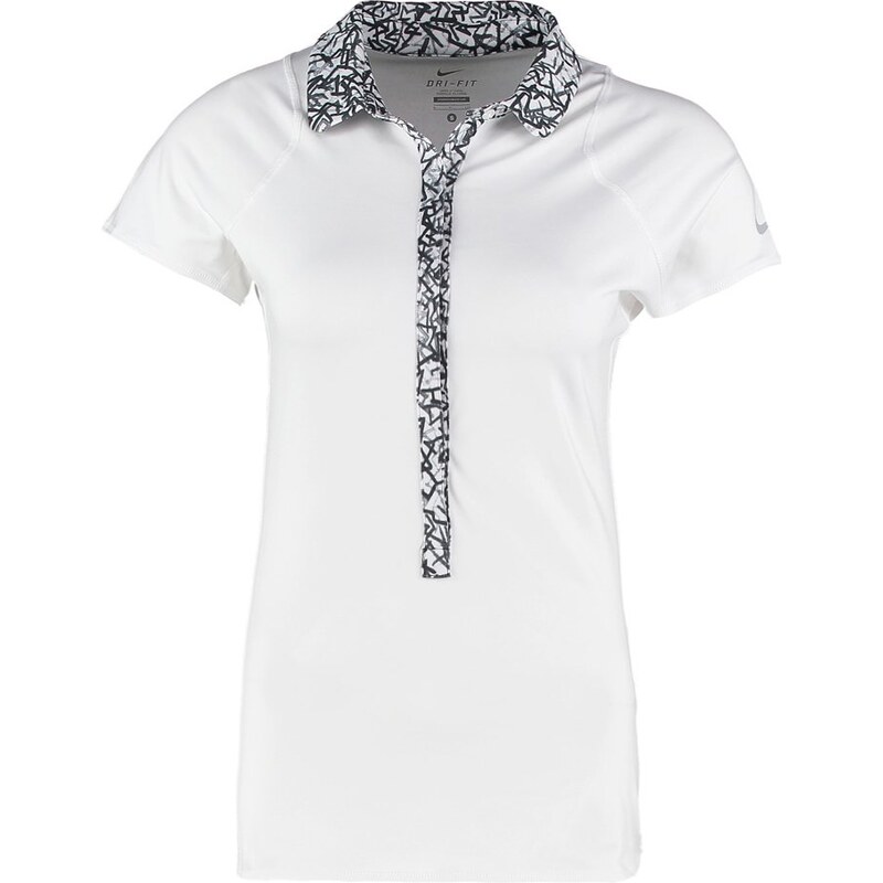 Nike Performance ADVANTAGE Tshirt de sport white/white/matte silver