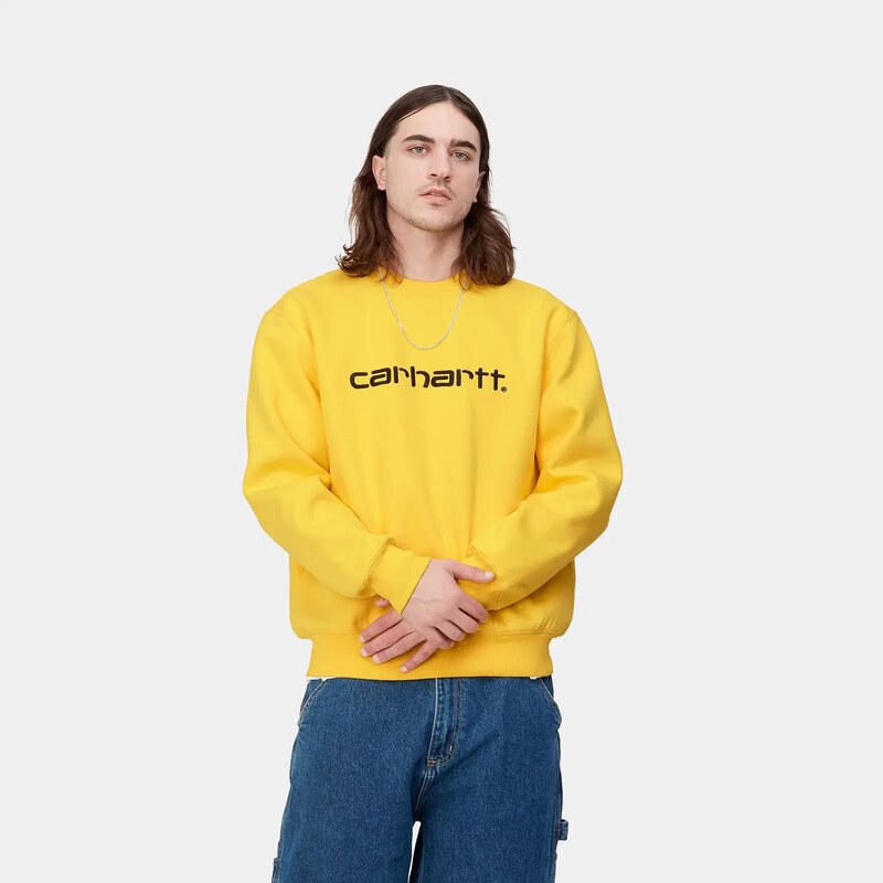 Carhartt WIP Sweatshirt Buttercup / Black I030229_1GZ_XX