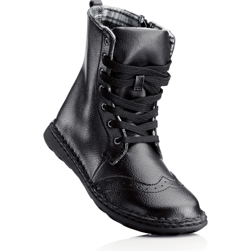 bpc selection Bottines en cuir noir chaussures & accessoires - bonprix