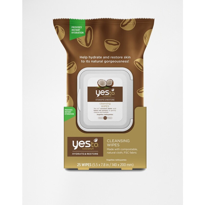 Yes To Coconut - Lingettes nettoyantes x 25 - Clair