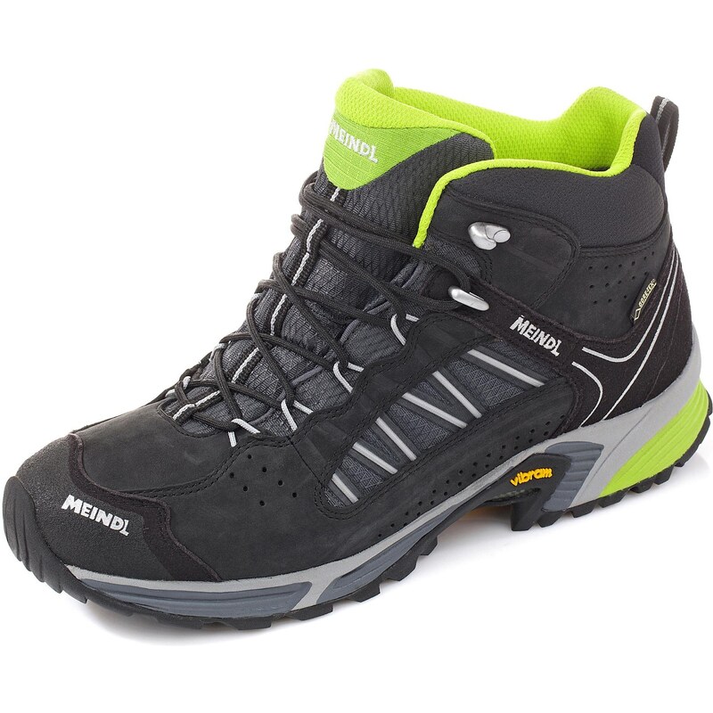 Meindl 3062-01/10, 5 SX 1.1 Mid GTX Chaussures pour Homme, Noir/Jaune Citron, Taille 45
