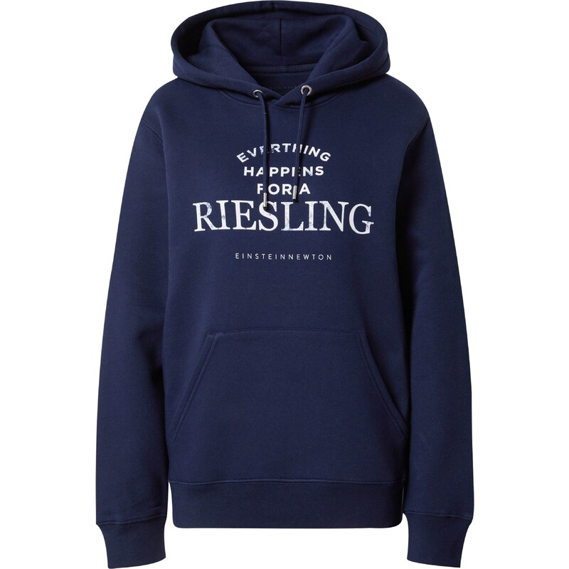 EINSTEIN & NEWTON Sweat-shirt 'Riesling' bleu marine / blanc
