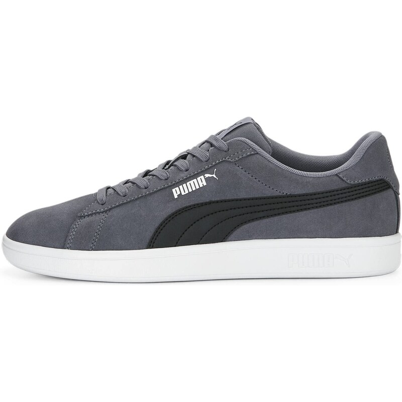 Puma Unisex Adults Smash 3.0 Sneakers, Gray Tile-Puma Black-Puma White, 36 EU