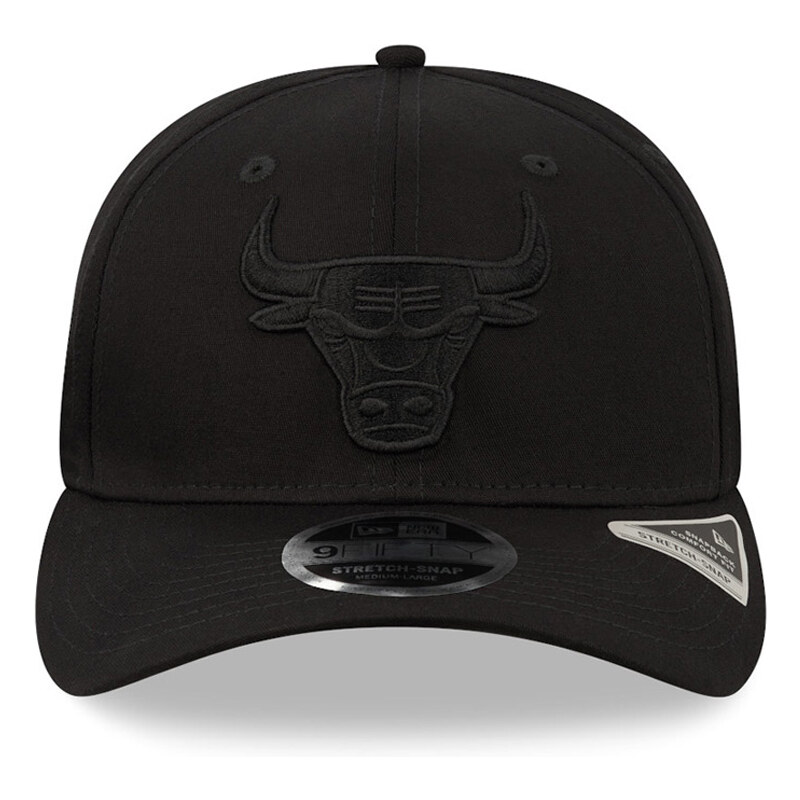 New Era Chicago Bulls Tonal Black 9FIFTY Stretch Snap Cap