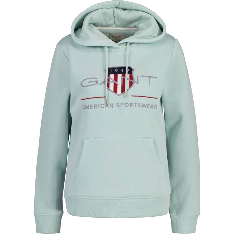 GANT Sweat-shirt turquoise / gris / rouge / blanc