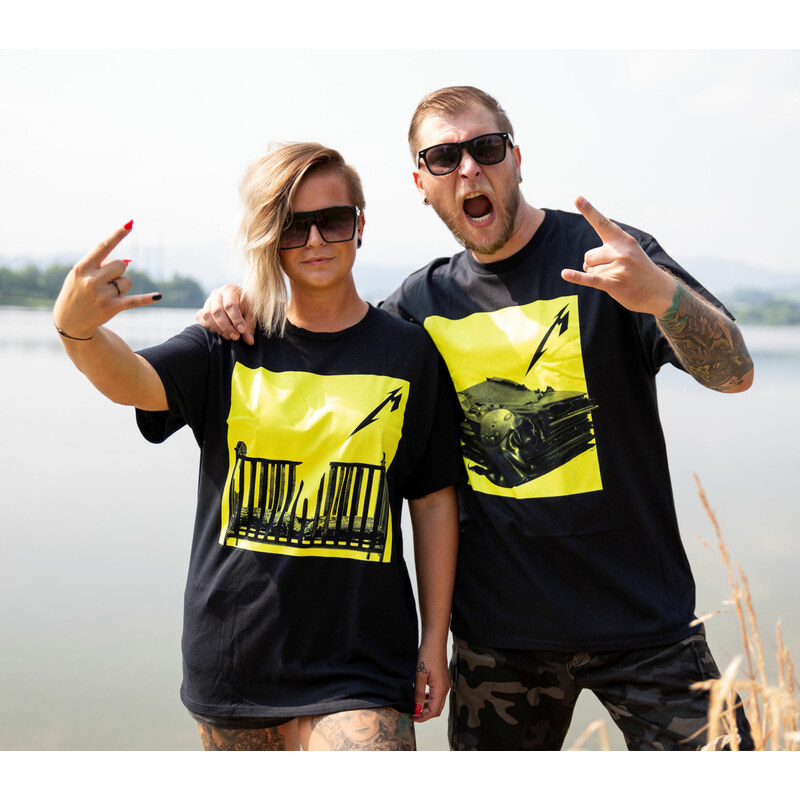 Tee-shirt métal pour hommes Metallica - BURNT CRIB - PLASTIC HEAD - PHDMTLTSBM72CRIB METTS75MB