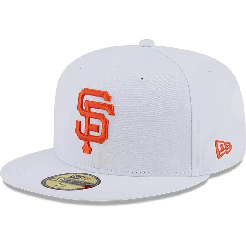 New Era San Francisco Giants Team Side Patch White 59FIFTY Fitted Cap 60364379