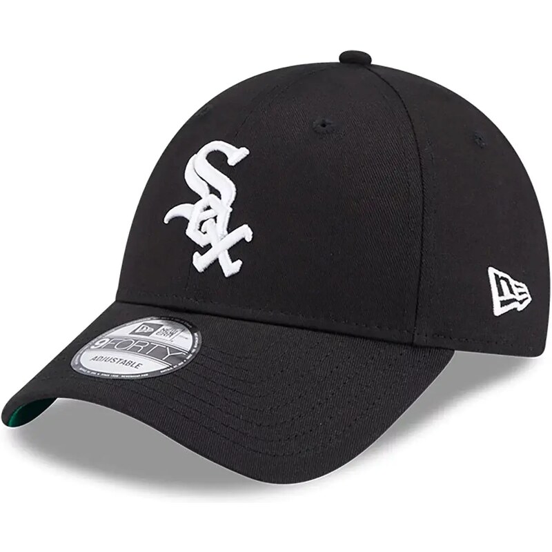 New Era Chicago White Sox Team Side Patch Black 9FORTY Adjustable Cap 60364393