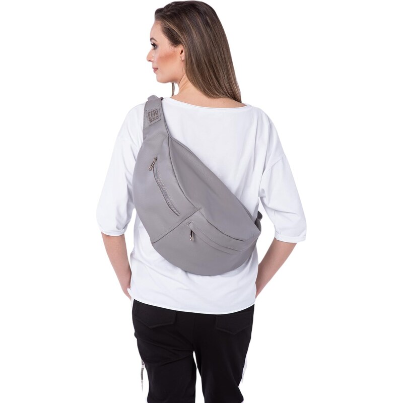 LOOK made with love Smart Look 533, Cross Body Bag Mixte, Gris Clair