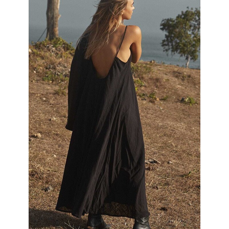 Luciee Amphitrite Dress In Black - Clean Finish