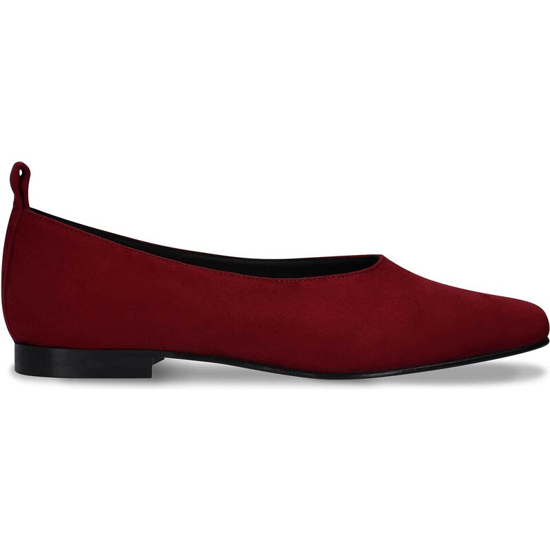 Nae Vegan Shoes Melita Bordeaux Vegan Ballerina Flat Heel