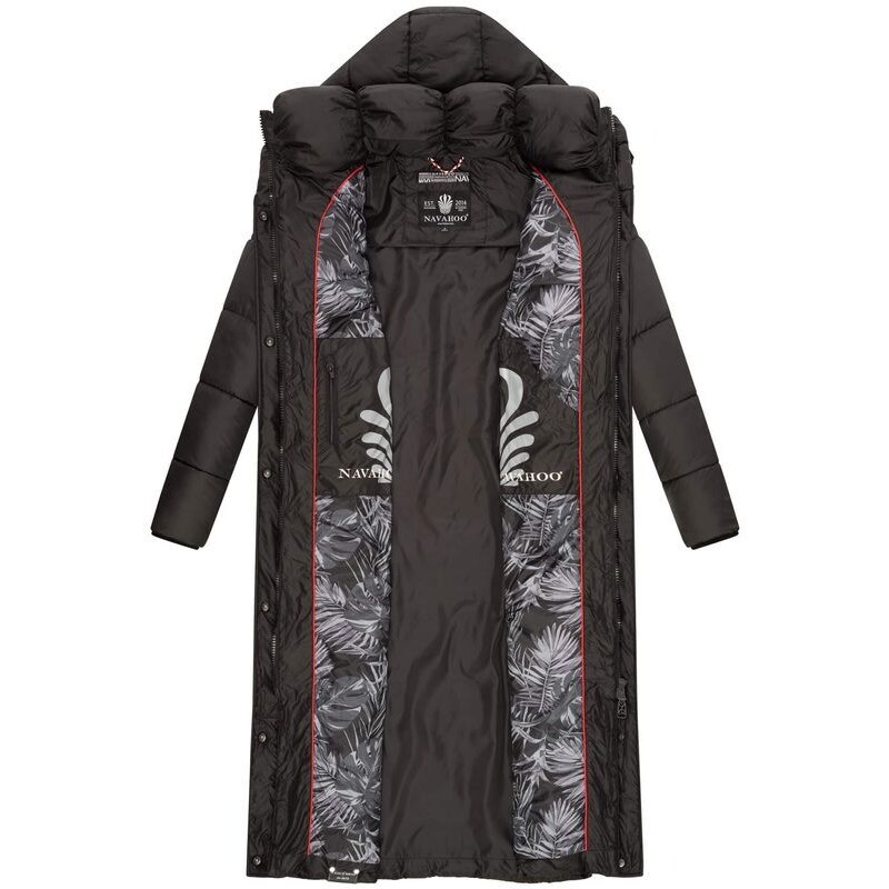 Manteau d'hiver long à capuche pour femme WAFFELCHEN Navahoo