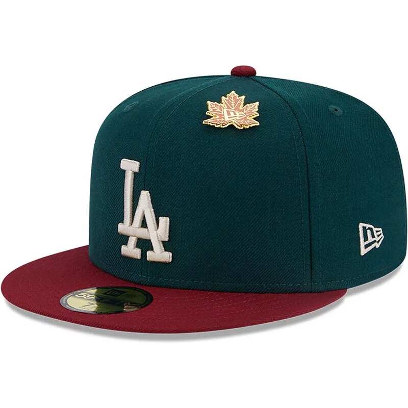 New Era LA Dodgers MLB Contrast World Series Dark Green 59FIFTY Fitted Cap 60364479