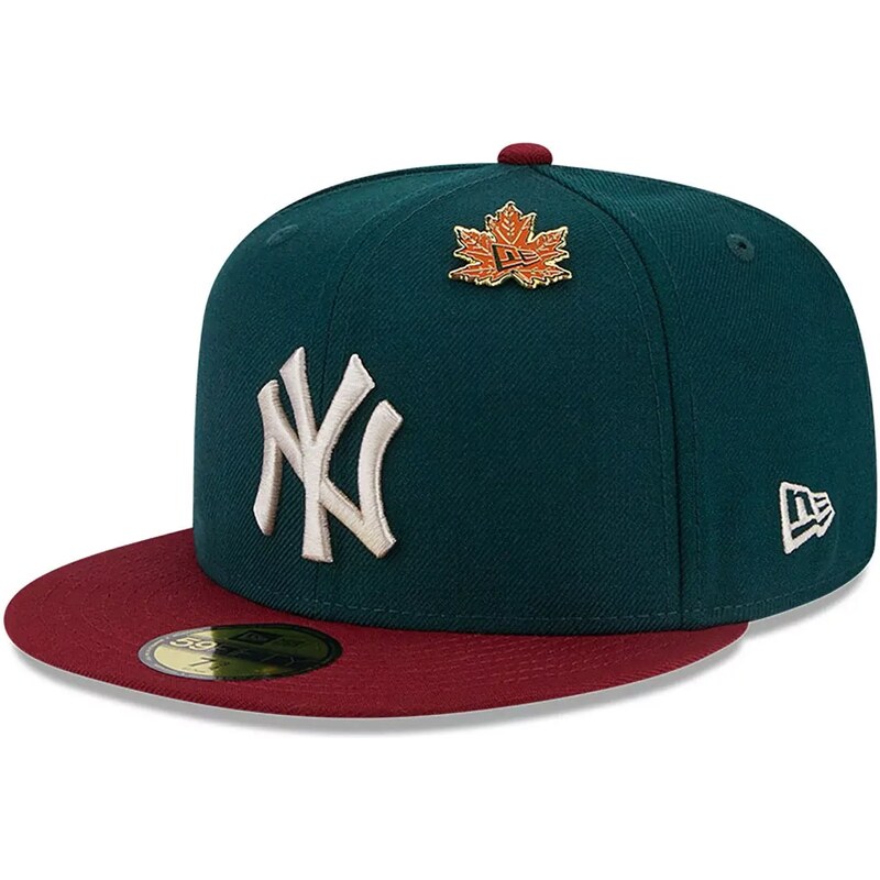 New Era New York Yankees MLB Contrast World Series Dark Green 59FIFTY Fitted Cap 60364477